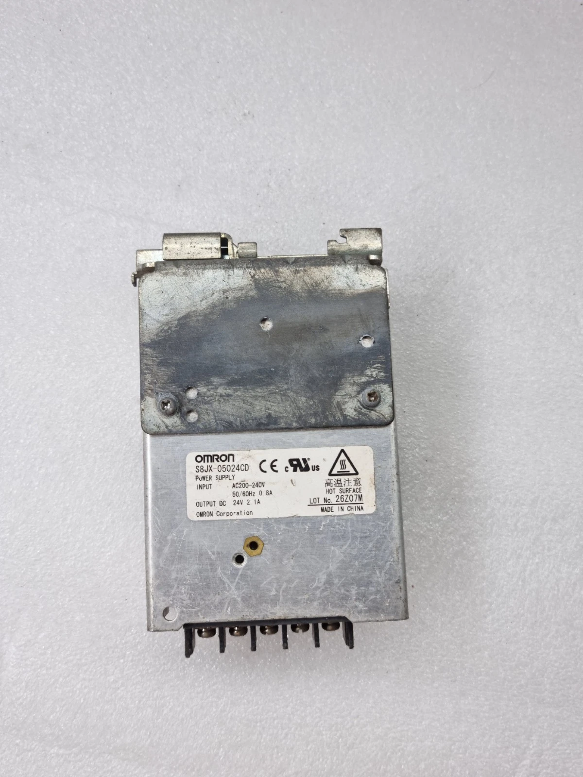 OMRON S8JX-05024CD POWER SUPPLY INPUT AC200-240V OUTPUT DC24V